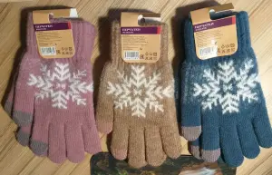 Перчатки с узором, для моб.пальцы