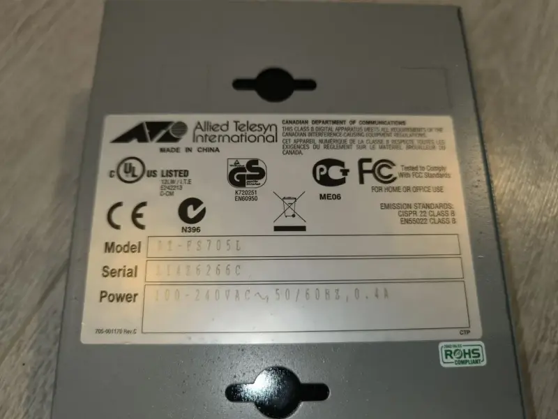 Сетевое оборудование - Коммутатор свитч (Switch) Allied Telesyn AT-FS705L 5 портов - Вся Беларусь - Фото 2 Коммутатор свитч (Switch) Allied Telesyn AT-FS705L 5 портов - Вся Беларусь - 234307 - Доска объявлений Kupika.by - Фото 2