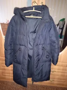 Пуховик зима женский, черный цвет