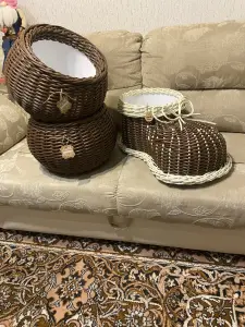 Кашпо из ротанга