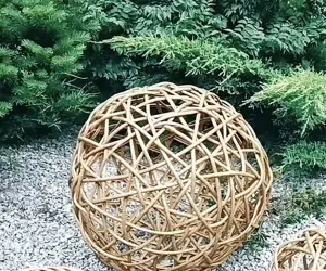 Кашпо из ротанга