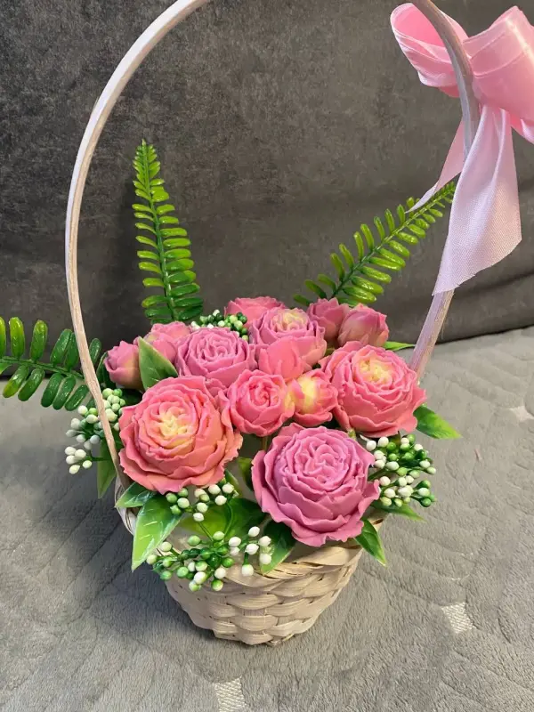 Букет из натурального мыла