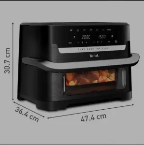 Аэрогриль TАэрогриль  Tefal Dual Easy Fry Flex EY9228E0, 9 л,