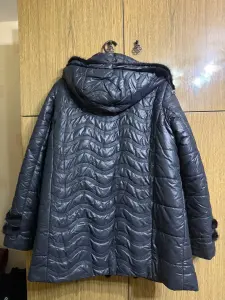 Куртка с отделкой из меха норки, размер 56