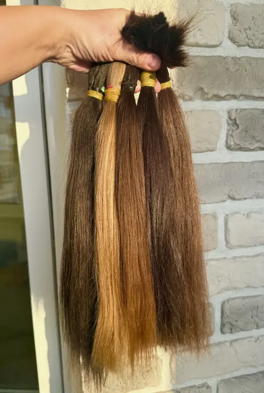 славянка. Натуральные волосы. Детские хвостики