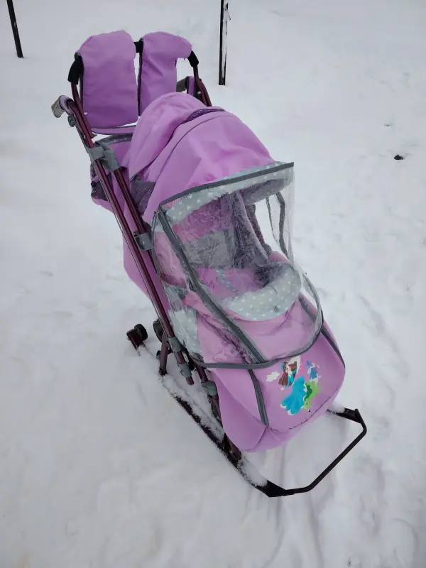 Коляска-санки с колесиками