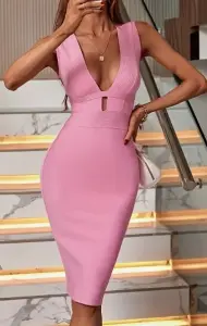 Бандажное платье