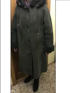 Дублёнка на 52, 54 натур мех, отличное сост