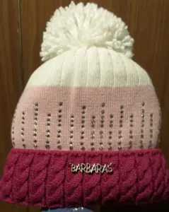 Шапка бордовая на девочку, новая, с 9 мес-2х лет