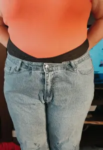 Пояс- корсет из собачьей шерсти на липучке