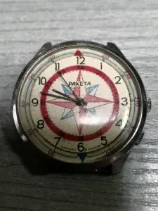 Часы ракета. Роза ветров