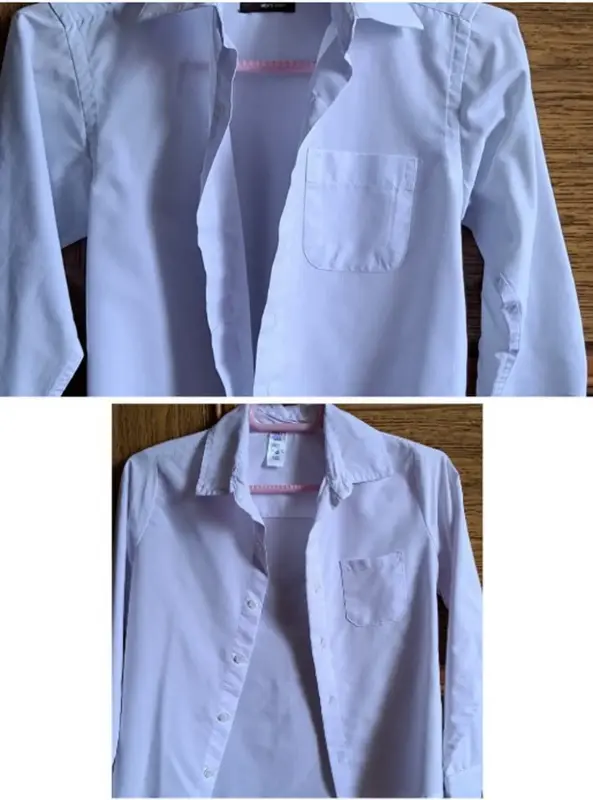 Рубашки белые на мальчика 5-7лет, б.у-2шт
