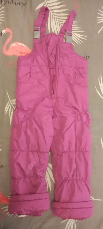 Комбинезон-штаны, зимний, сиреневый, состояние хорошее.