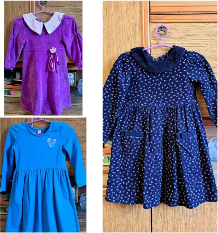 Платья на девочку 5-6лет, р.116-122-3шт