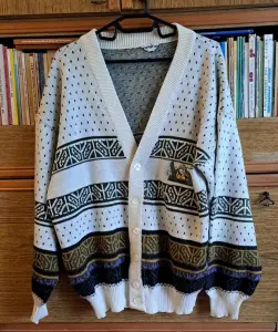 Кардиган толстый и теплый, мужской, р.54-60, б.у