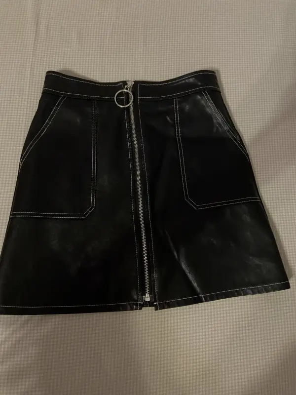 юбка кожаная