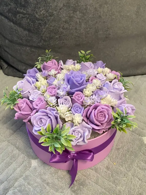 Букет из натурального мыла с ароматизатором