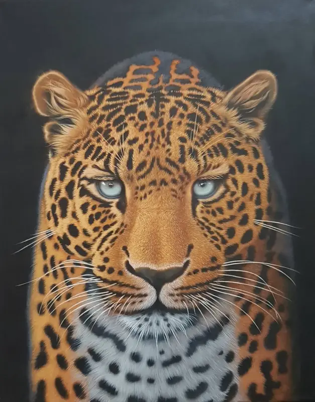 Картина маслом "Леопард"