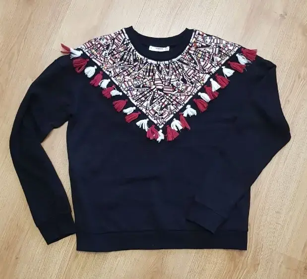 Свитшот/ толстовка/ джемпер Mango с бахромой, размер S