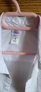 Рубашки белые на мальчика 5-7лет, б.у-2шт