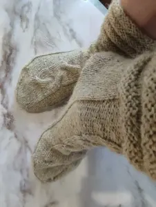 Диванные носки из овечьей шерсти