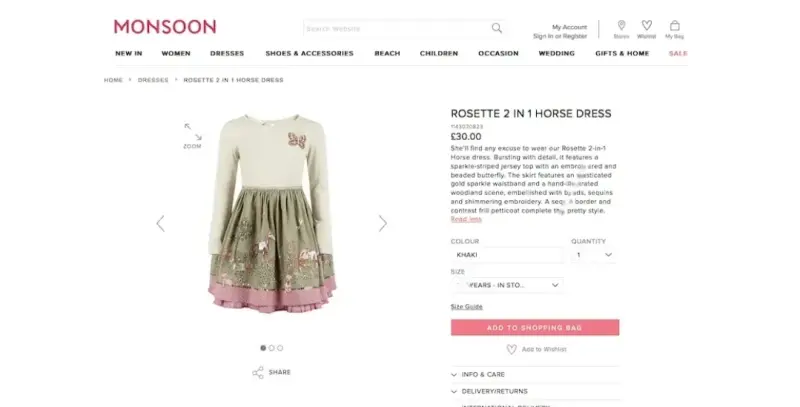 Одежда для девочек - Monsoon платье - Вся Беларусь - Фото 2 Monsoon платье - Вся Беларусь - 235068 - Доска объявлений Kupika.by - Фото 2