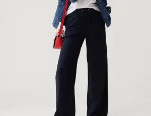 Брюки лён широкие палаццо M&S