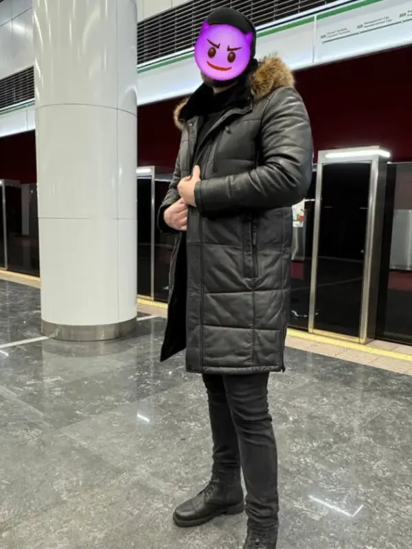 Мужской кожанный удлиненный пуховик 50р-р DAVID MOORE - Вся Беларусь - 231695 - Доска объявлений Kupika.by - Фото 2