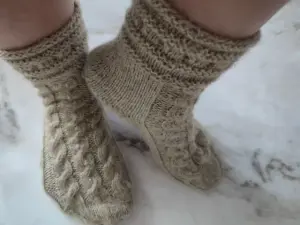 Шерстяные носочки из овечьей шерсти