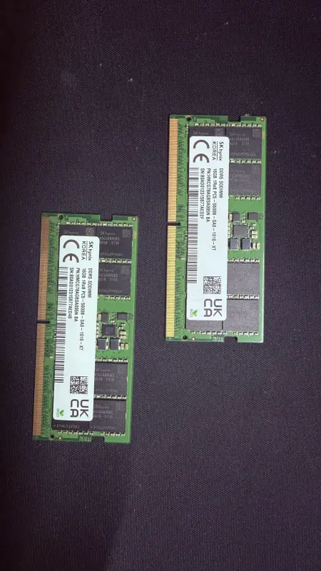 Оперативная память Hynix 16ГБ DDR5 SODIMM 5600 МГц - Вся Беларусь - 234211 - Доска объявлений Kupika.by - Фото 2