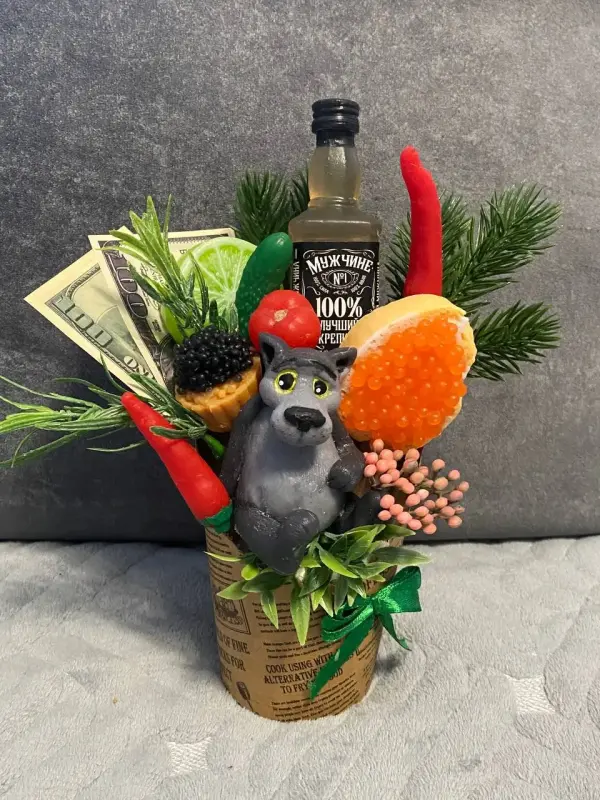 Букет из натурального мыла с ароматизатором