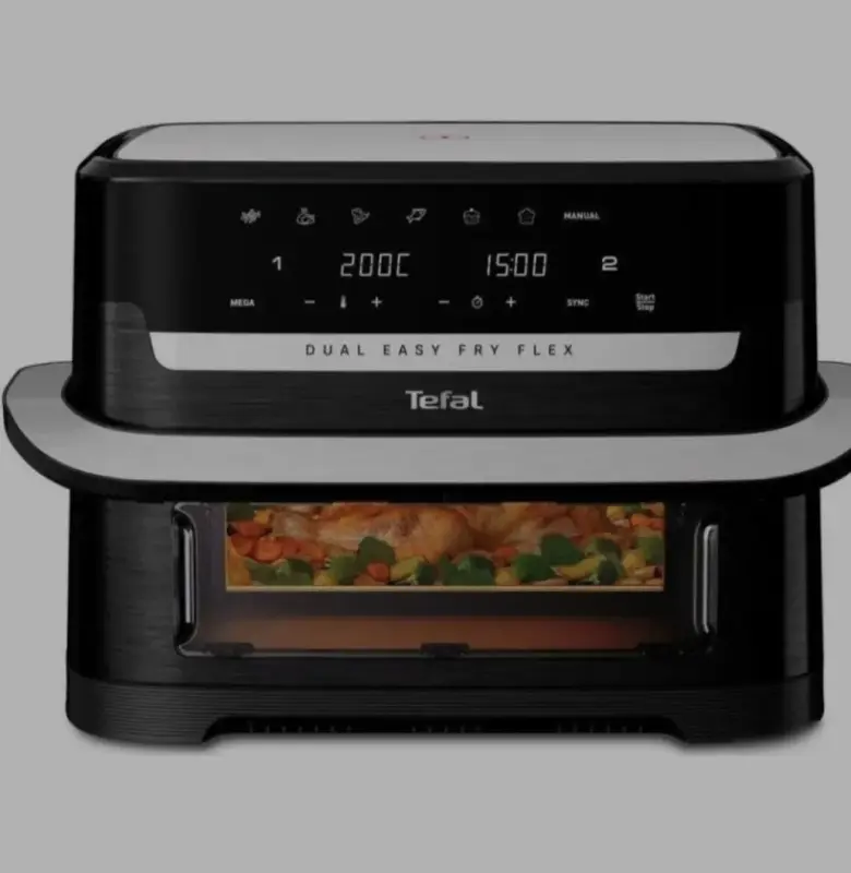 Аэрогриль TАэрогриль  Tefal Dual Easy Fry Flex EY9228E0, 9 л,