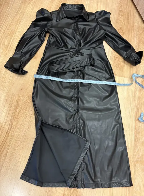 Платье из экокожи  с модными рукавами /куплено в Италии - Вся Беларусь - 233289 - Доска объявлений Kupika.by - Фото 2