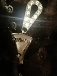 Шуба норка с чернобуркой SWAROVSKI  Италия