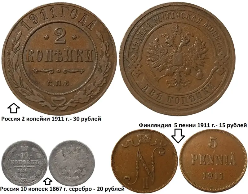 Монеты для коллекции. Россия. Цены на фото. - Вся Беларусь - 232614 - Доска объявлений Kupika.by - Фото 3