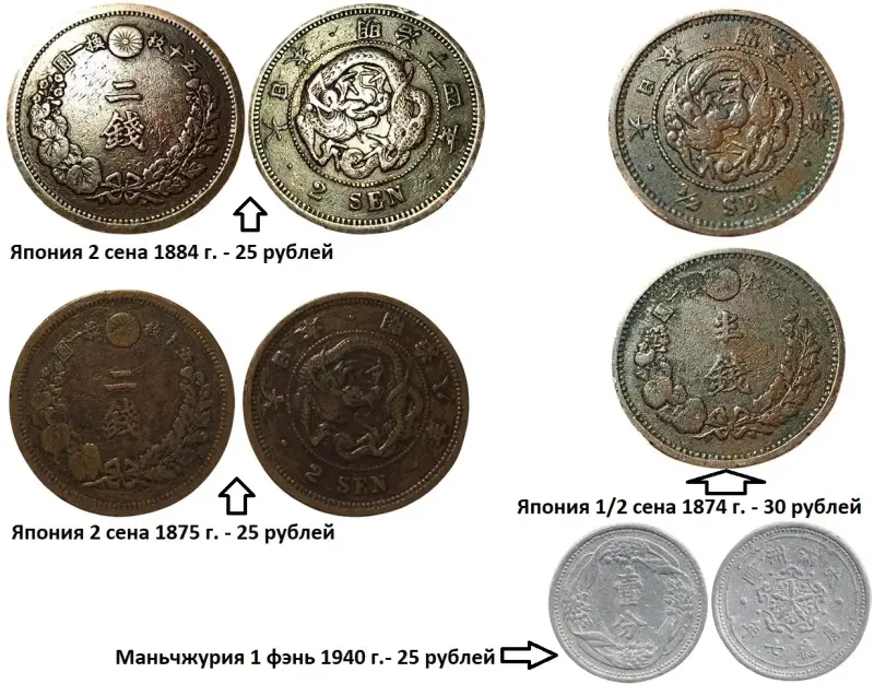 Монеты для коллекции. Япония. Цены на фото. - Вся Беларусь - 232613 - Доска объявлений Kupika.by - Фото 7
