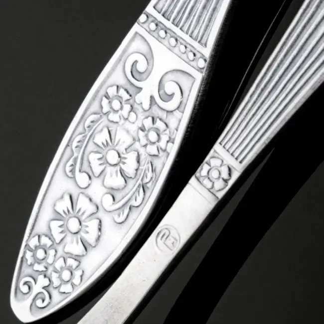 Набор столовых приборов Ромашка (винтаж времён СССР, РМ, МНЦ) - Дрогичин - 238224 - Доска объявлений Kupika.by - Фото 4