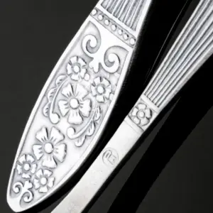 Набор столовых приборов Ромашка (винтаж времён СССР, РМ, МНЦ)