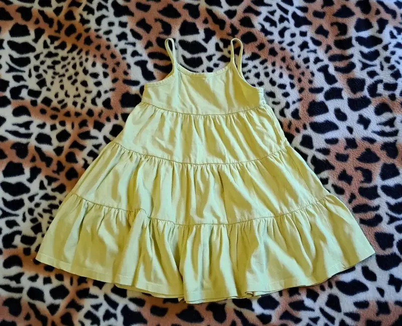 Сарафан желтый на 12-18мес, б.у, хлопок