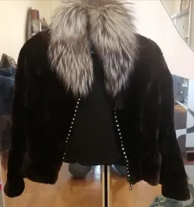 СРОЧНО... Шуба норка с чернобуркой SWAROVSKI Италия