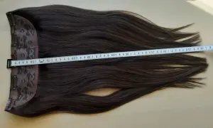 Тресс из натуральных волос на заколках