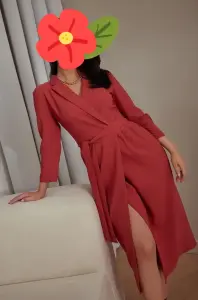 Платье на запах офисное вечернее (Vittoria Vicci)