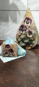 Разделочная доска с салфетницей