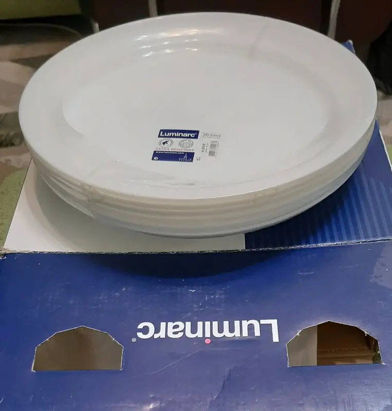 Набор тарелок Luminarc Carine Black/White (Франция, 18 шт.) - Уваровичи - 238369 - Доска объявлений Kupika.by - Фото 4