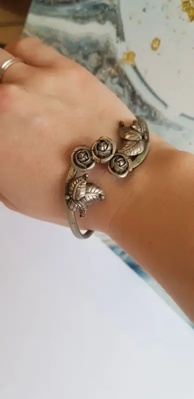 Редкий, винтажный браслет- кафф 'Розы' 1980г, СССР - Вся Беларусь - 236672 - Доска объявлений Kupika.by - Фото 7