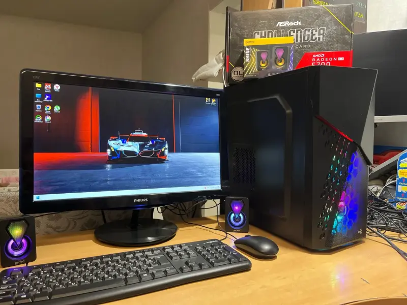 PC игровой 14 ядерный компьютер /RAM 16GB/1Tb/SSD/RX5700 8Gb