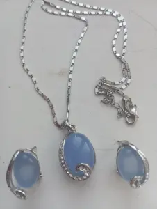 Серёжки,цепочка ,кулон .