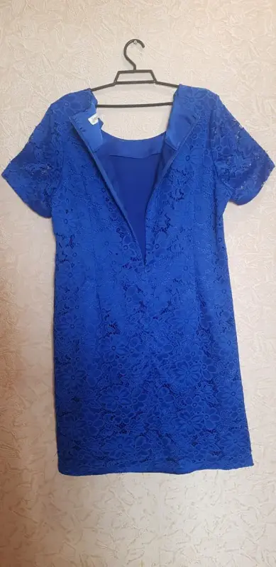 Нарядное, гипюровое платье, синее, размер 58 (Как новое) - Ветка - 237136 - Доска объявлений Kupika.by - Фото 3