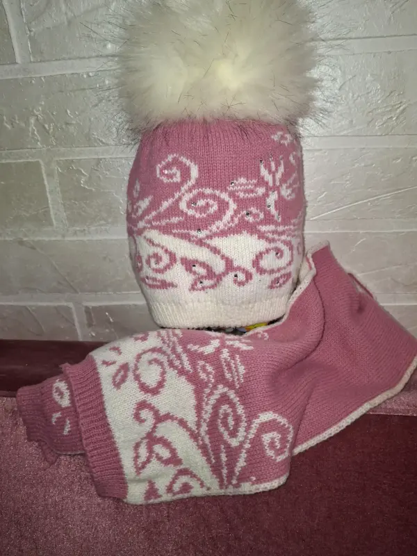 Шапка +шарф