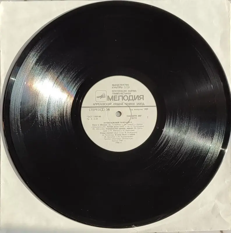 Грампластинка 'Музыкальный телетайп-5' (1989) - Вся Беларусь - 237812 - Доска объявлений Kupika.by - Фото 3